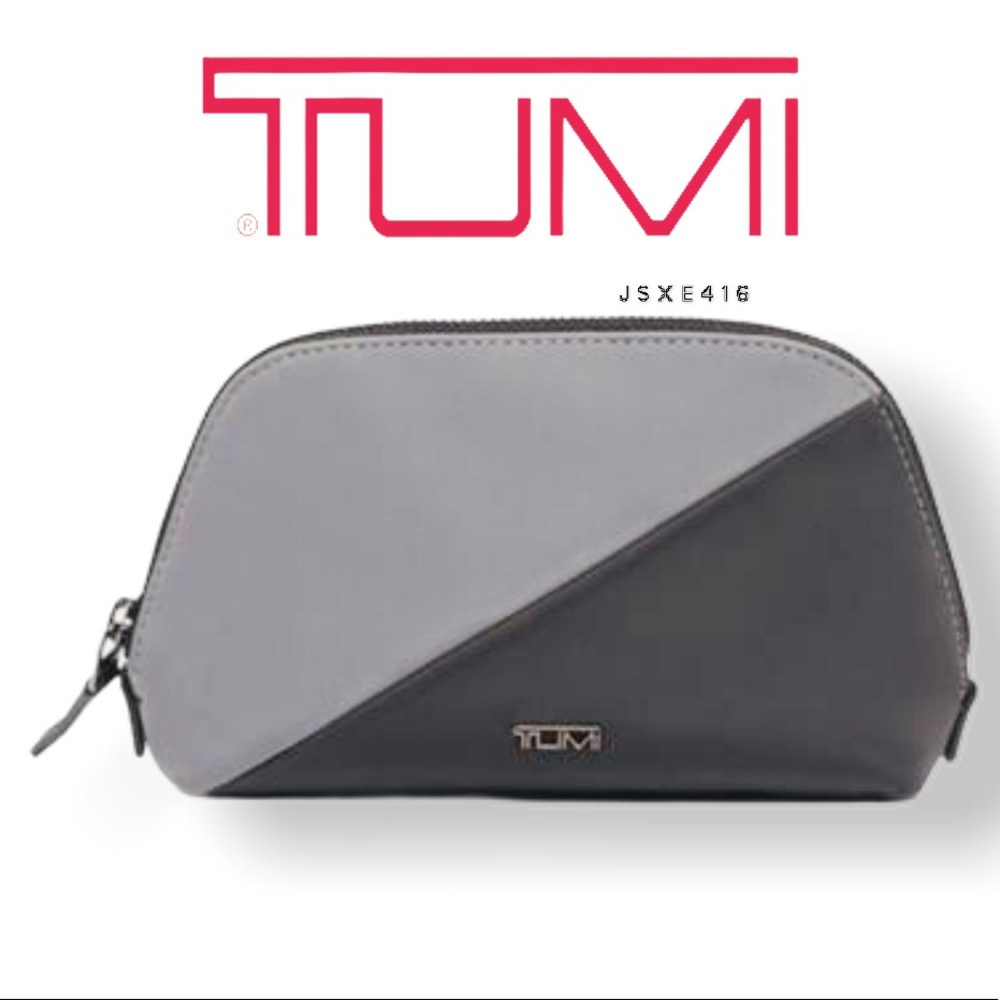Tumi Limited Edition Domed Pouch in Pieced Grey